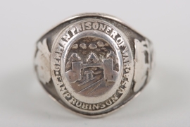 Ring of a German prisoner of war from US Camp Robinson - Sterling