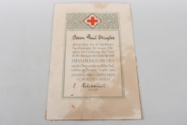 Bremen - Erinnerungszeichen Rotes Kreuz Certificate