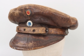 Bavaria - a WW1 leather field cap