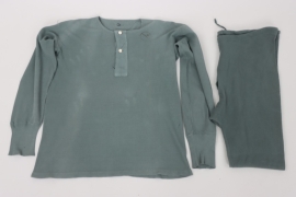 Wehrmacht underwear trousers & shirt - Rb-number