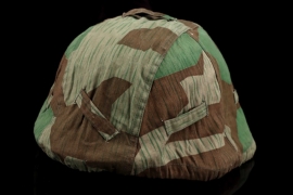 German army issued splinter camo helmet cover, « SS 03208 »