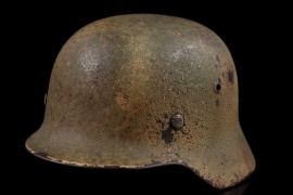 M35 Heer two tone sawdust textured camouflage combat helmet