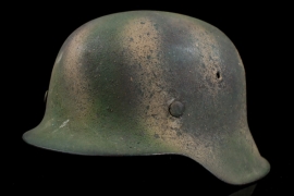 M42 two tone sawdust textured spray camouflage combat helmet, « FJR6 »