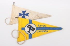 2 x pennants - Bavarian Aviation Association & Freikorps?