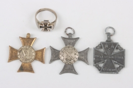 Austria-Hungary three miniatures and a patriotic ring