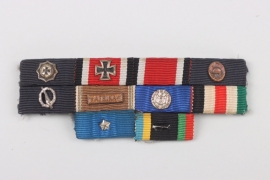 Major Moll - 10-place ribbon bar with German Cross in Gold (1957 type)