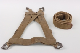 Wehrmacht M39 battle pack (A-frame) and belt (tropical)