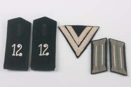 Heer insignia grouping for a Obergefreiter of Infanterie Regiment 12