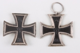 1914 Iron Cross 1st Class 'KO' marked and 1914 Iron cross second class 'WILM' marked