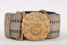 Kriegsmarine buckle (officers) and belt