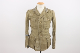 Heer M43 tropical field tunic with Afrikakorps cuffband