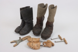 Wehrmacht Winter felt boots and M39 marching boots plus equiptment