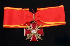 Russia Order of St. Anne 2nd class with swords