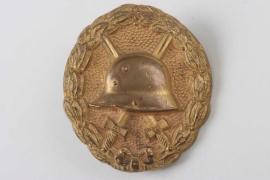 German Empire Wound Badge in gold (WW1) screw back