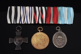 Medal bar of a Bavarian Fireman and WWI Veteran