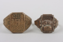 Two Westwall Rings 1939/1940