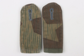 Luftwaffe field division splinter pattern shoulder straps in smooth cotton material