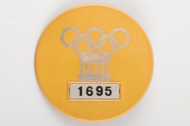 Olympic Games 1936 - Worker's Badge in Yellow