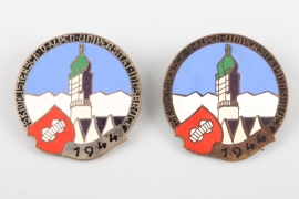 Two 1944 Skiing price medals