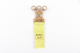 Olympic Games 1936 - Participant Badge Basketball