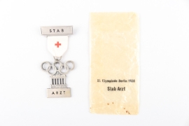 Olympic Games 1936 - Staff Badge Medical Doctor