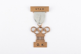 Olympic Games 1936 - Staff Badge O.K.