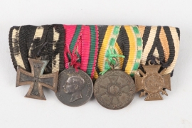 Medal bars of a Saxon WWI Hero