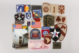 U.S. and forgein patches collected by CPT. Scott Slaten