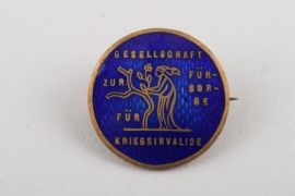 Pin of the Society for the Care of War Wounded