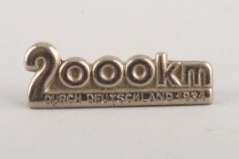 Tinnie / rally badge for 2000 km Autobahn 1934