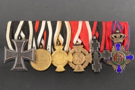 Medal bar of a Prussian Officer in Rumaian Service