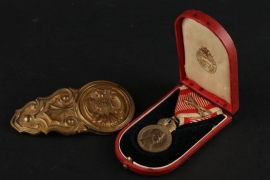 Austria-Hungary - Medal and partial chin strap