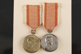 Austria-Hungary - Two Bravery Medal miniatures