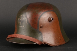 M18 helmet Mimicry Camouflage and painted cross