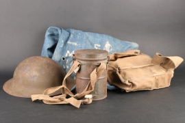 Vet Bringback containing a M1917 gas mask in container