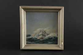 Oil Painting - E-Boat by Wilhelm Hoffmann