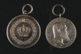 Württemberg - Silberne Militärverdienstmedaille, ab 1914