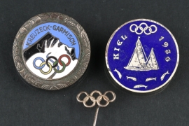 Tinnie / rally badges from the 1936 Olympics
