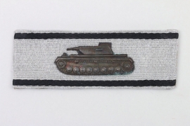 Hptm.H.A. - Tank Destruction Badge in silver