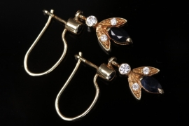 Pair of sapphire earrings