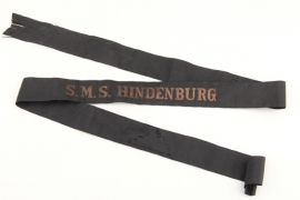 WW1 SMS HINDENBURG cap tally