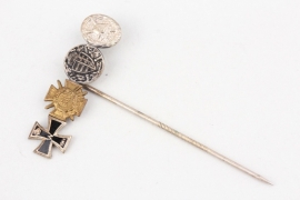 4-place miniature pin to WW1 veteran