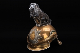 Saxony - M1890 Gardereiter-Regiment officer's helmet with M1907 parade lion