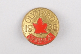 Olympic Games 1936 - Canadian Participant Badge