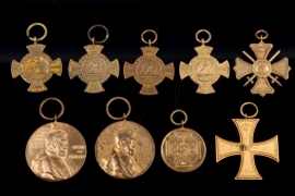 Lot of 9 medals from 1866 to 1918