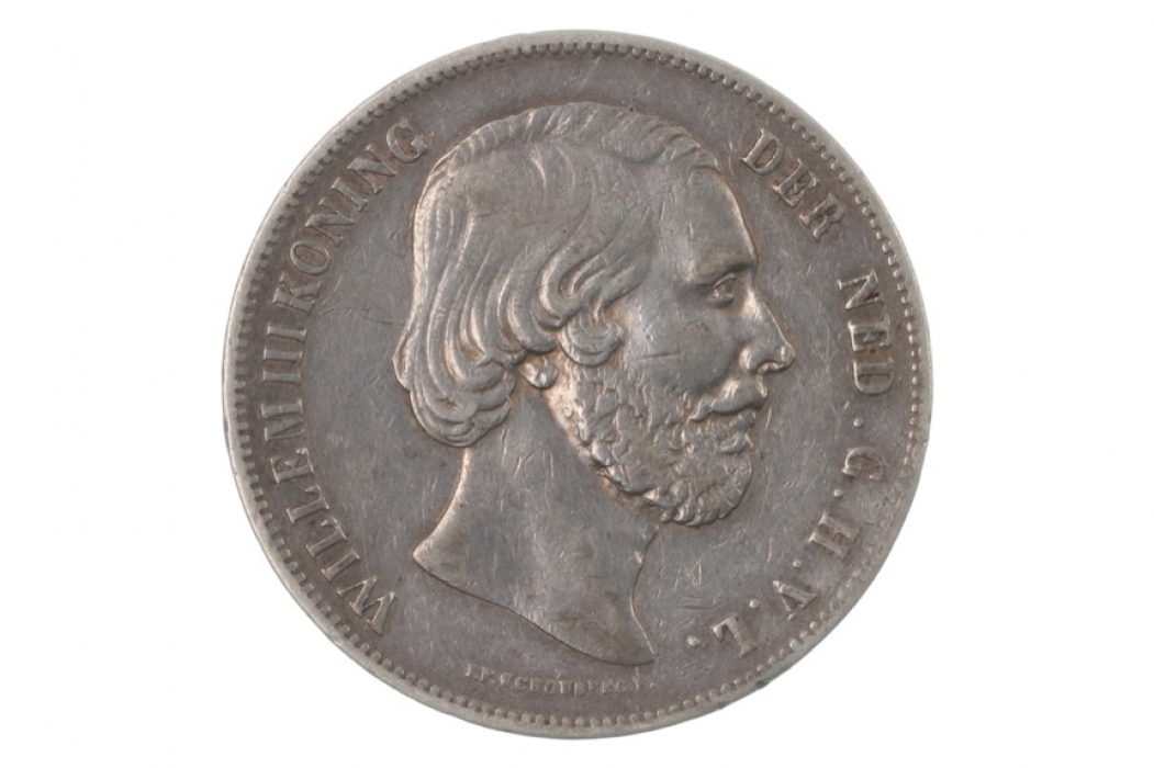 2 1/2 GULDEN 1858 - WILLEM III (NETHERLANDS)