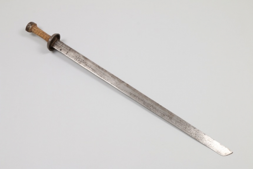 Schwert mit Damastklinge, Tibet oder Nepal, 18./19. Jh. 