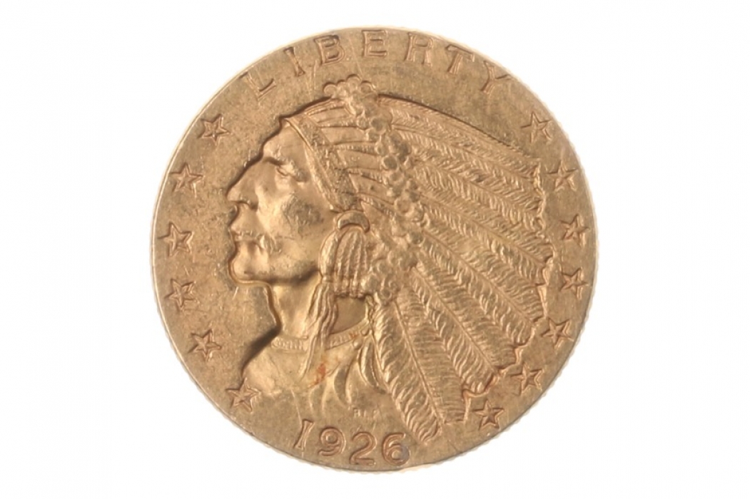 2 1/2 DOLLAR 1926 - INDIAN HEAD (USA)