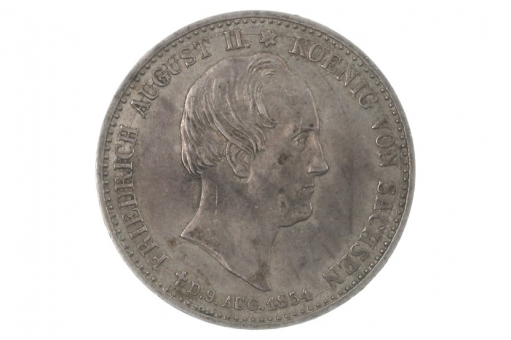 1/3 TALER 1854 - FRIEDRICH AUGUST II (SAXONY) 