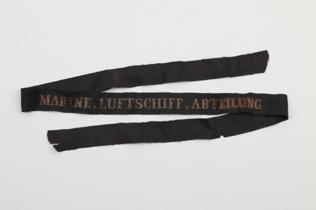 Kaiserliche Marine Mützenband "MARINE-LUFTSCHIFF-ABTEILUNG"